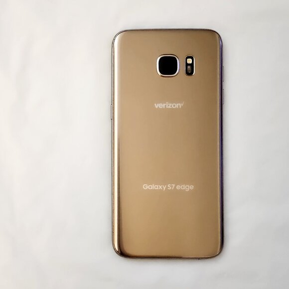 Samsung Galaxy S7 Edge 32GB Gold Platinum - Verizon - Picture 3 of 4